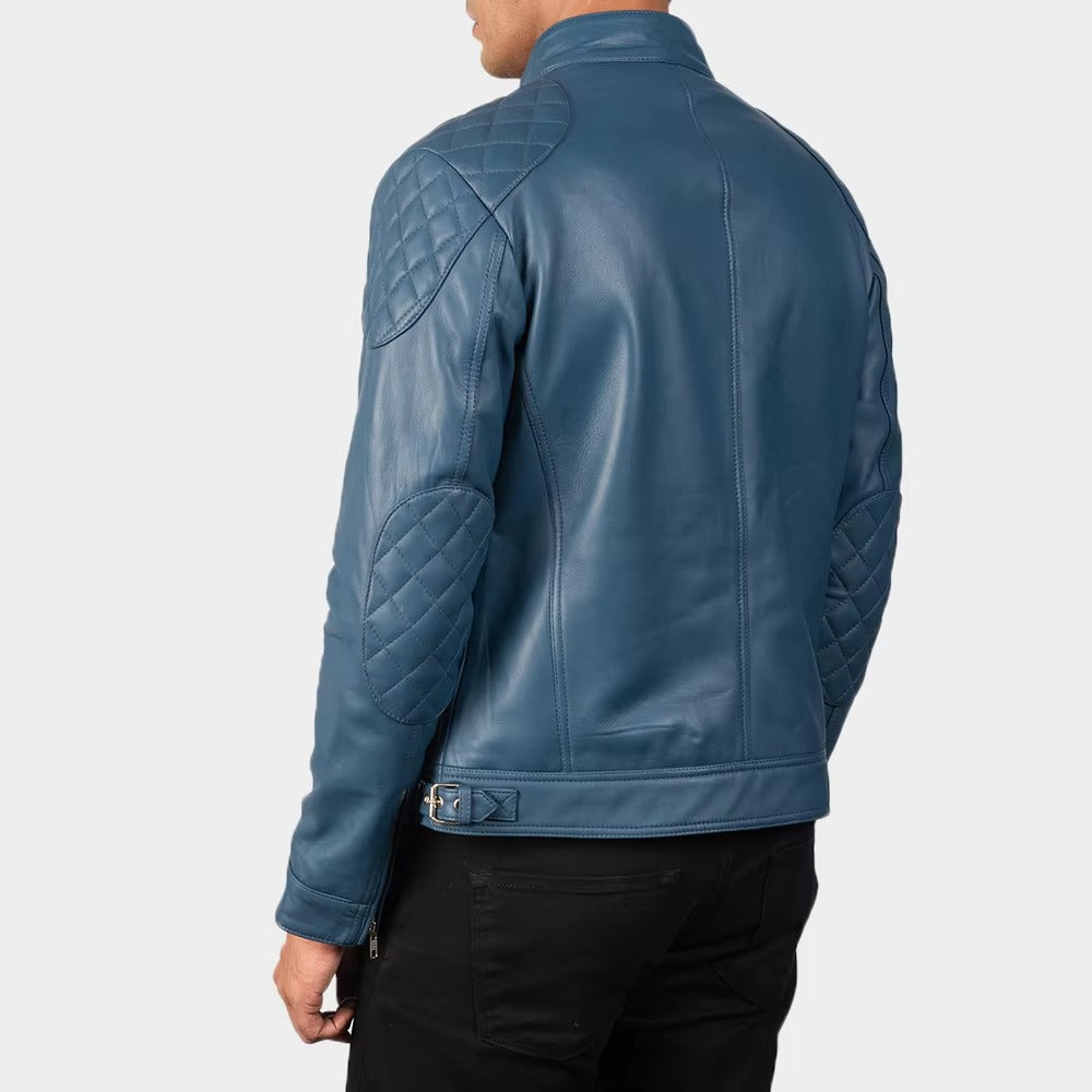Premium Quality Fabric Zipper Leather Jackets