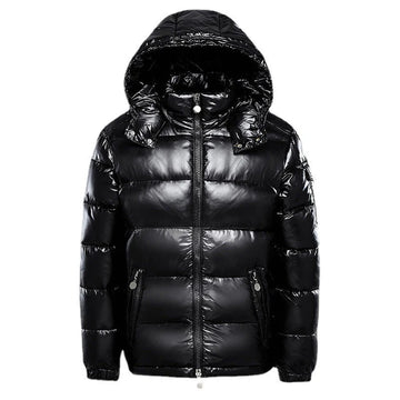 Men's Winter Hooded Puffer Jacket – Urban Warmth and Style